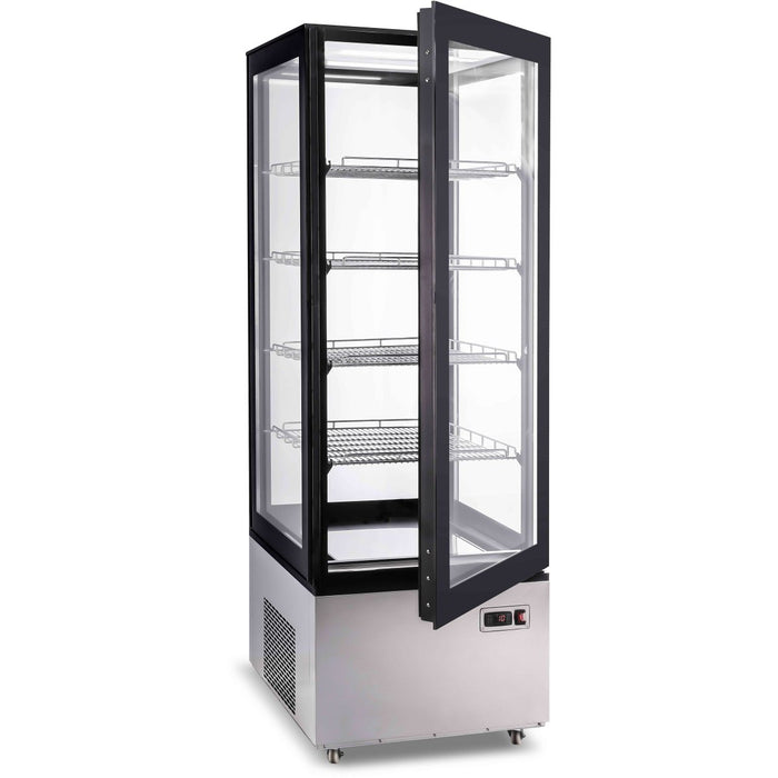 Refrigerated Display Case 400 Litres Black/Stainless Steel |  CL400