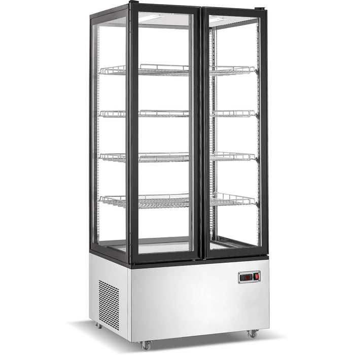 Refrigerated Display Case 600 Litres Black/Stainless Steel |  CL600