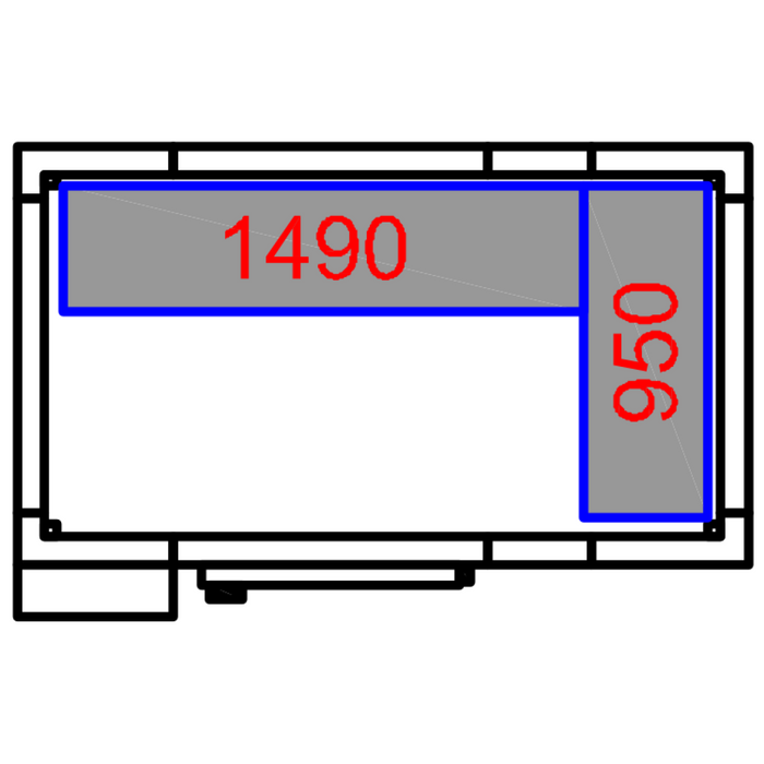 Freezer room with Freezing unit 2100x1200x2010mm Volume 3.7m3 |  FR2112201