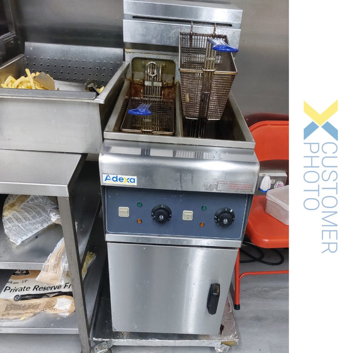 Twin Basket Professional Free standing Electric Fryer Twin tank 12kW 2x10 litres |  DF10L2