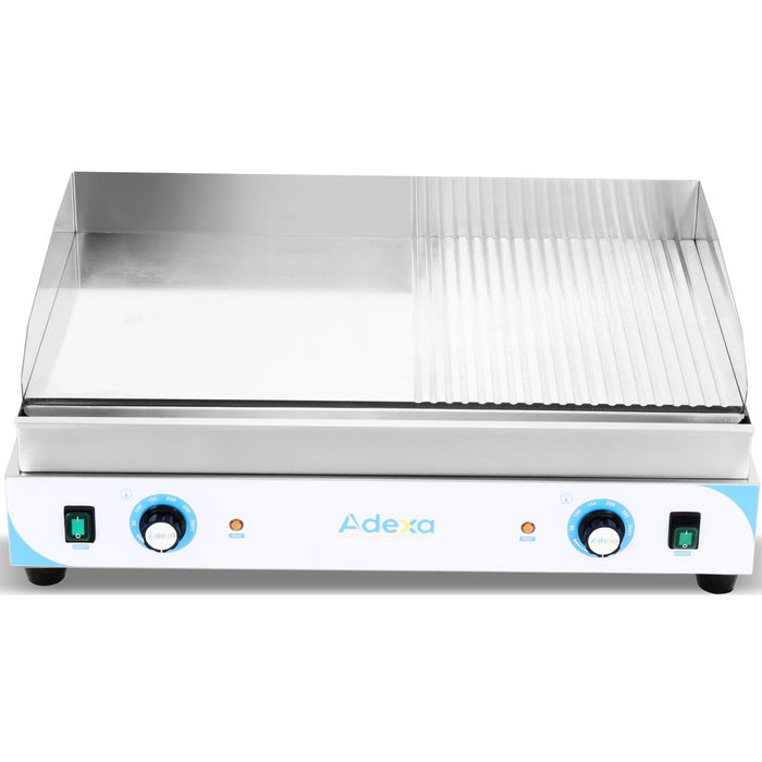 Commercial Griddle Smooth/Ribbed 720x460x240mm Chromed plate 4.4kW Electric |  EGN750D2