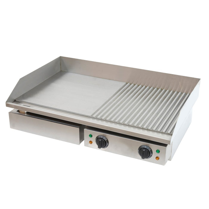 Commercial Griddle Smooth/Ribbed 730x500x230mm 4.4kW Electric |  FT822