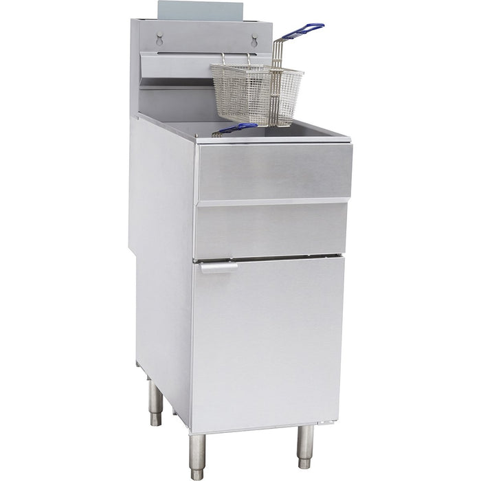 Twin Basket Professional Free standing Fryer Natural gas Single tank 25 litres 35kW |  GF120