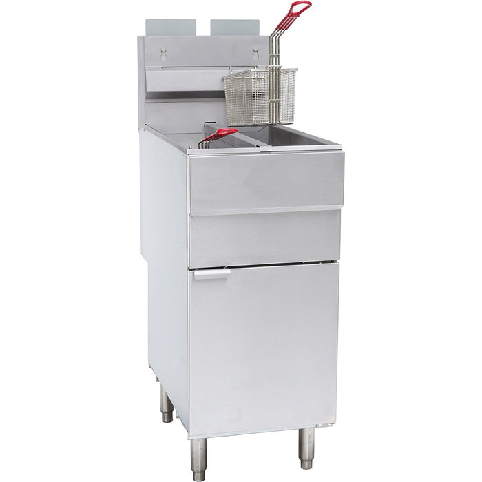 Professional Free standing Fryer Natural gas Twin tank 2x12 litres 35kW |  GF120T