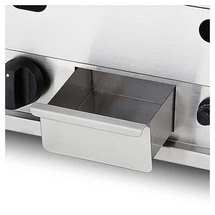 Commercial Gas Griddle Smooth plate 2 zones Countertop |  GGN6002