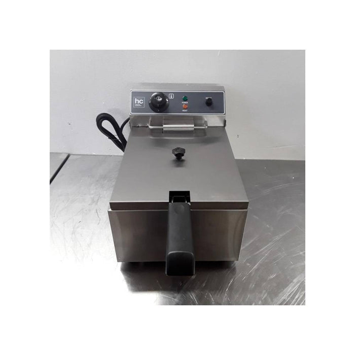 Electric Table Top Chips Fryer - Single Tank 10L - Stainless Steel - 28.5x50x38cm