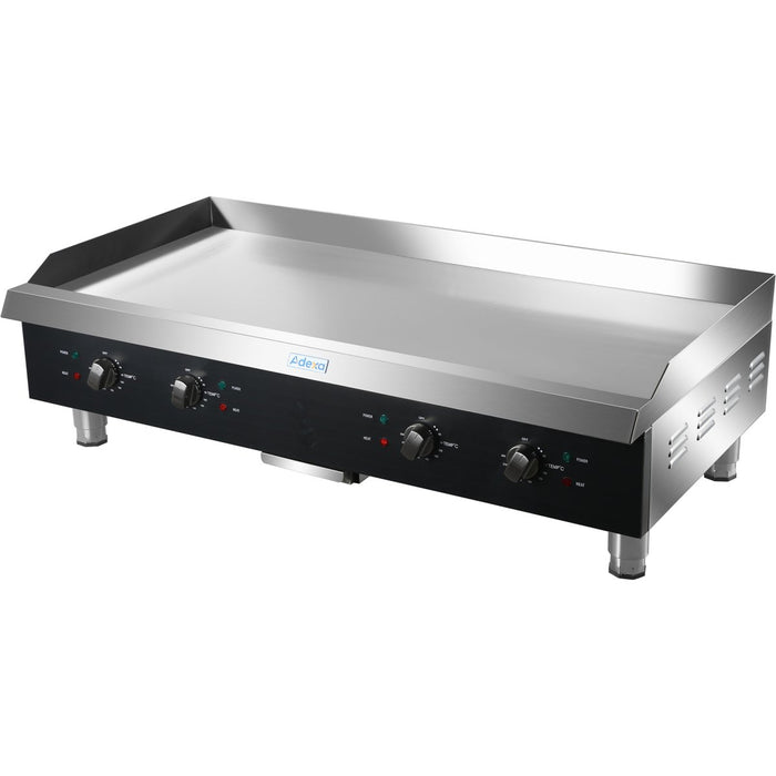Commercial Griddle Smooth 1215x620x360mm 16kW Electric |  HEG848