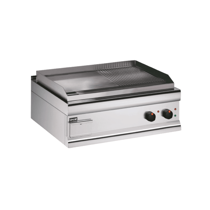 LINCAT Silverlink 600 Half Ribbed Dual Zone Electric Griddle GS7/R
