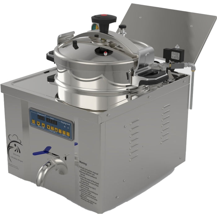 Commercial Pressure Fryer 22 litres 3.5kW Countertop |  MDXZ22