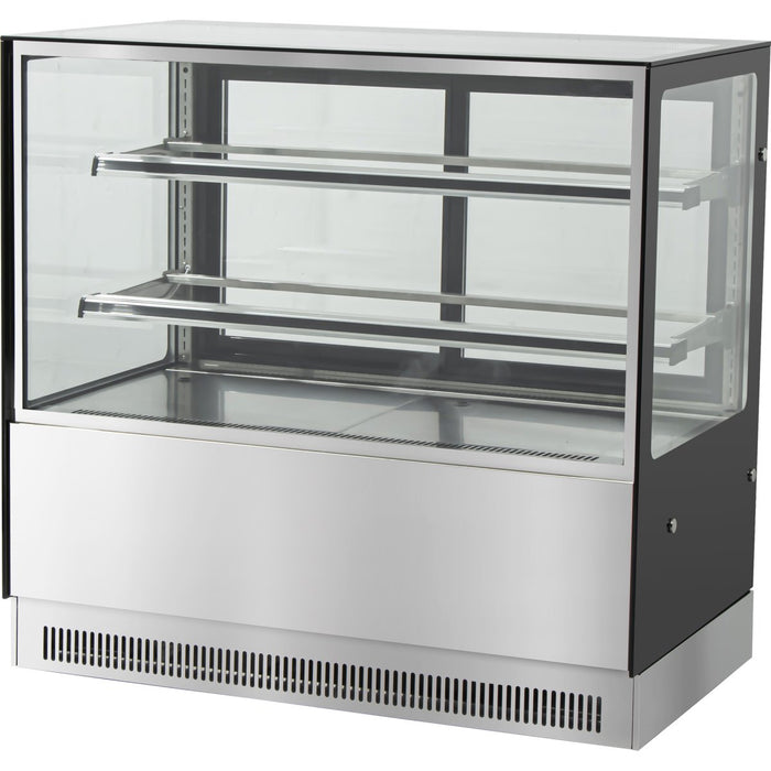 Cake counter 1500x730x1200mm 2 shelves Mirror front LED |  GN1500RF2