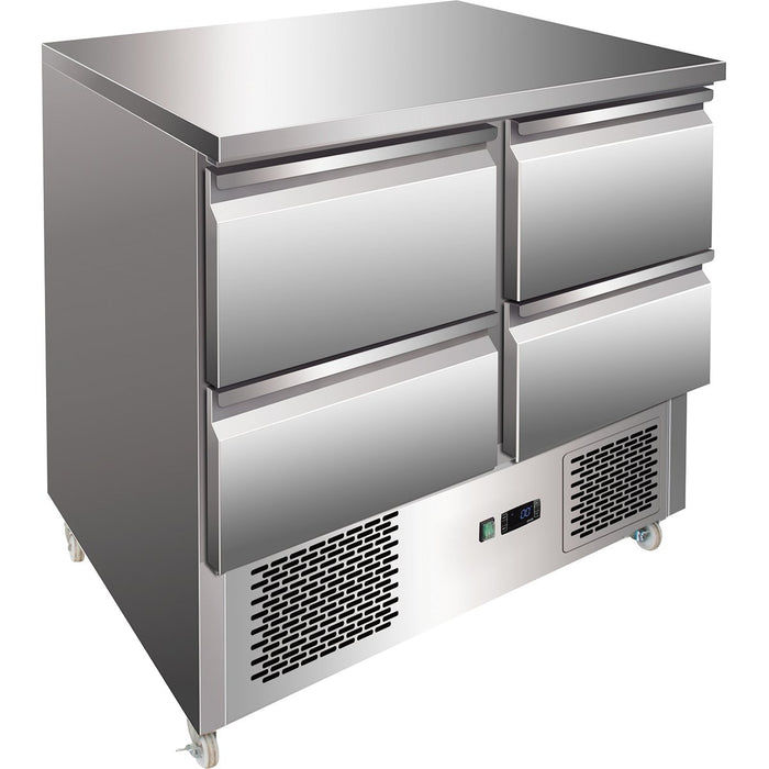 Refrigerated Prep Counter 4 drawers |  4DS11
