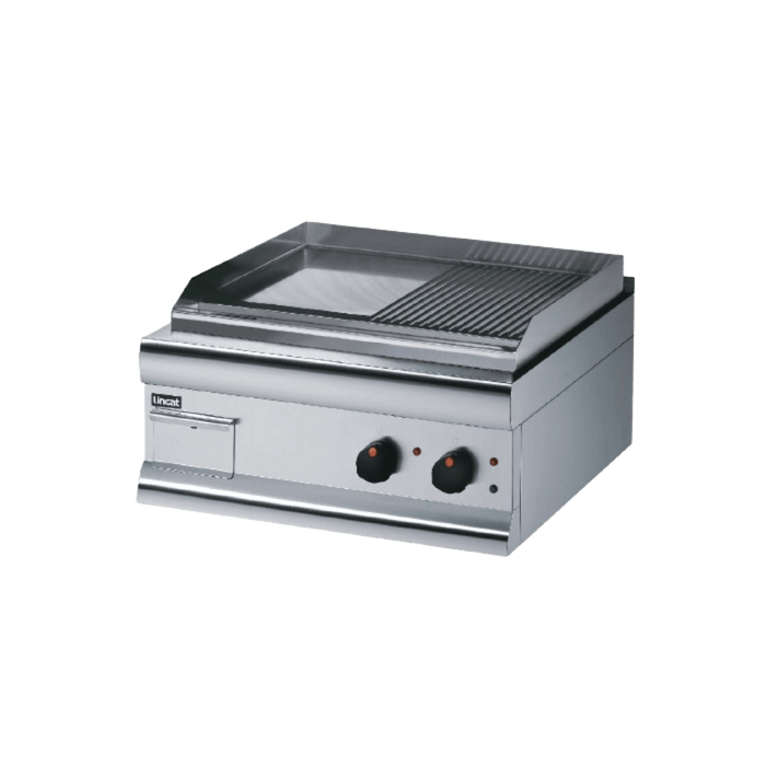 LINCAT Silverlink 600 Half Ribbed Dual zone Electric Griddle GS6/TR