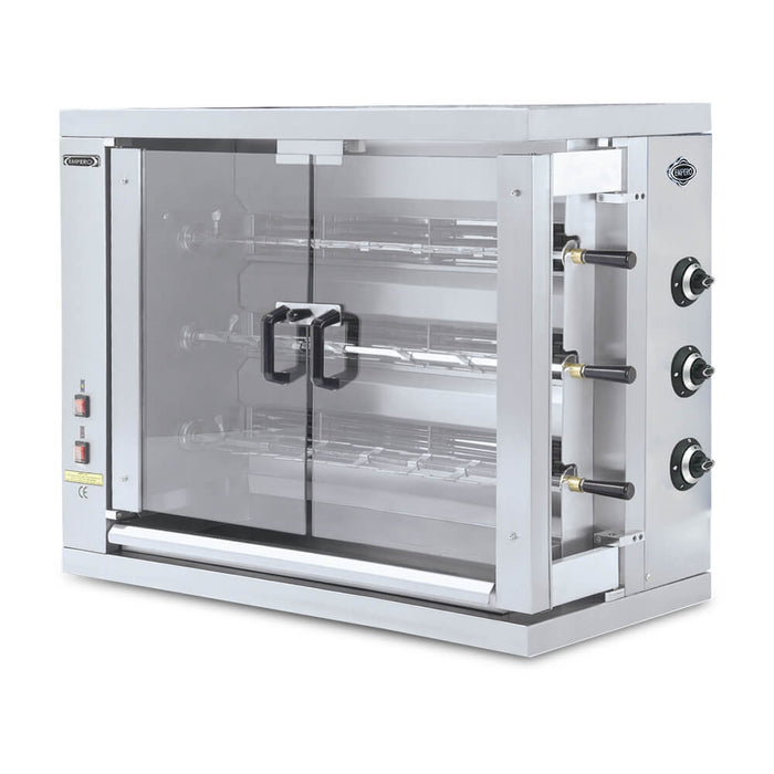 Commercial Gas Chicken Rotisserie Grill 18 Chickens