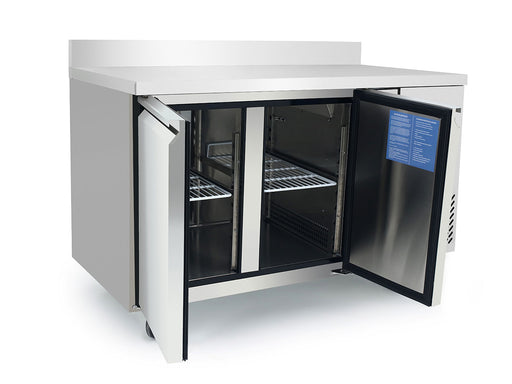 2 Door Counter Refrigerator with 100mm Splash Back