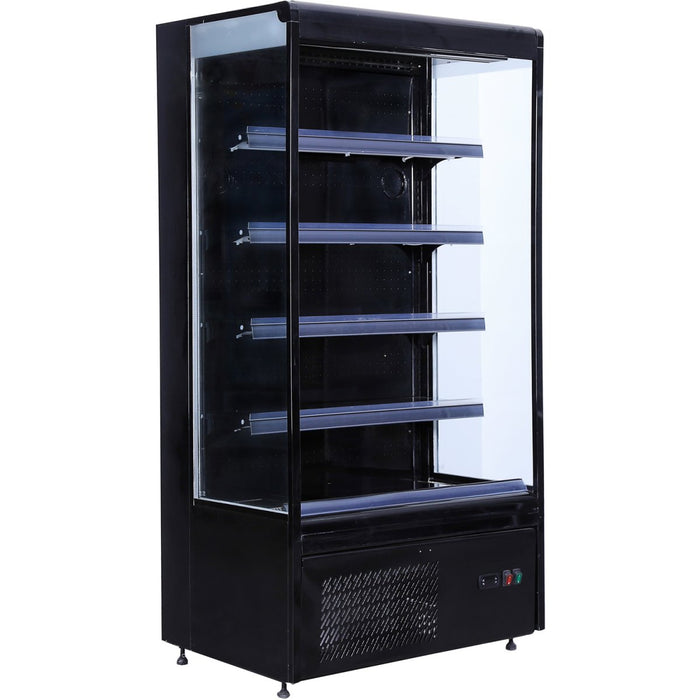 Wall Cabinet Multi Deck Refrigerator Night curtain Black 1940x700x2000mm |  BLF2066