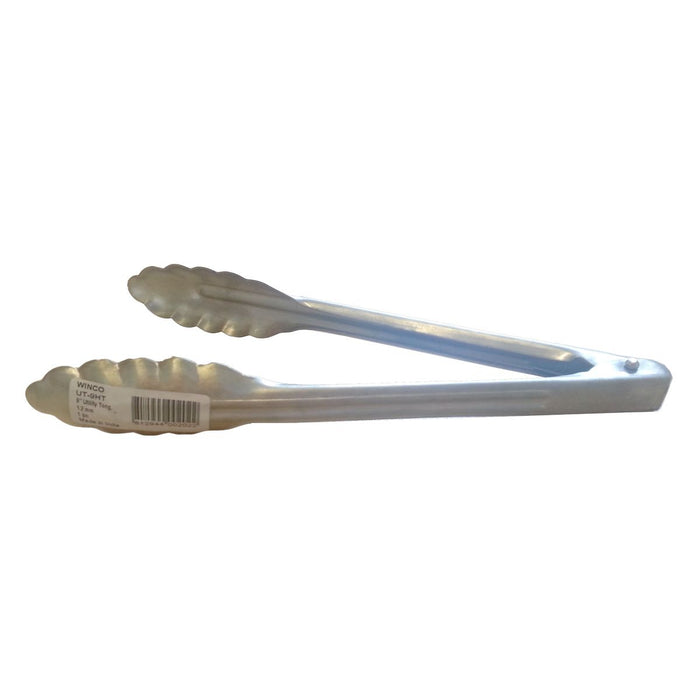 Metal Utility Tongs - Stainless Steel - Coiled Spring - Easy Clean