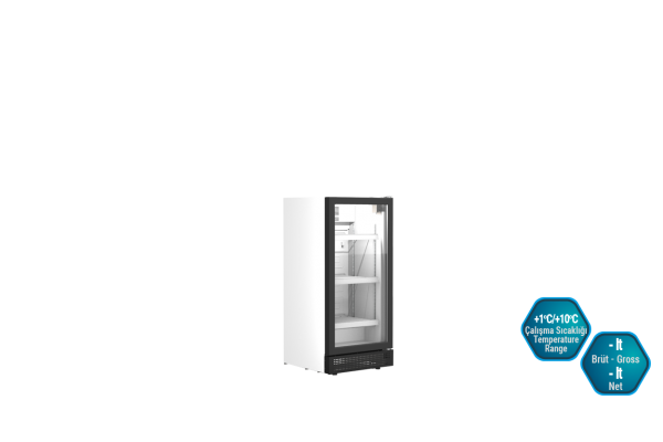 Commercial Bottle Cooler Refrigerator 257 litres Single Door – LEMON 600 SH - Canmac Catering
