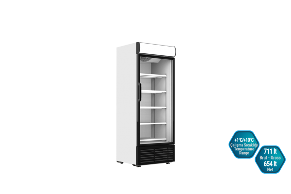 Commercial Bottle Cooler Refrigerator 711 litres Single Door – LEMON 805 C - Canmac Catering