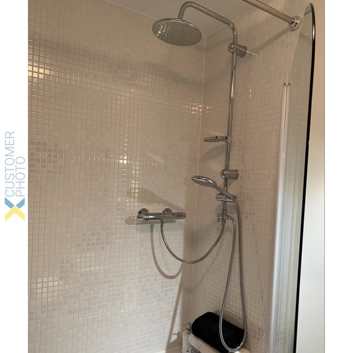 Shower Column with Hand Attachment and Soap Dish Chrome |  033 Makfry