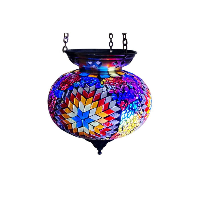 Decorative - Turkish/Ottoman/Moroccan - Mosaic Chandelier/ Lamp- Single - Handmade