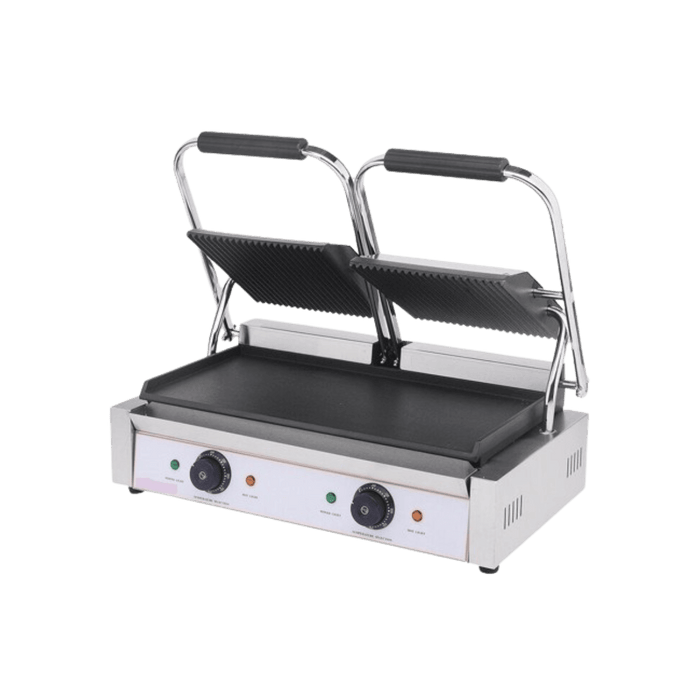 101019 - Contact Grill Twin / Ribbed Top & Smooth Bottom
