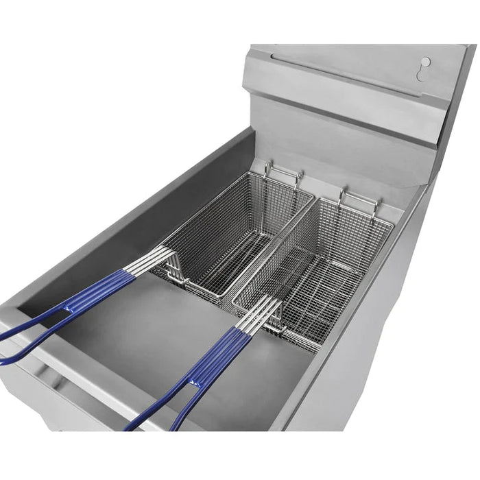 Infernus 4 Burner Single Tank Twin Basket Gas Fryer - 23 Litres Canmac Catering Equipment