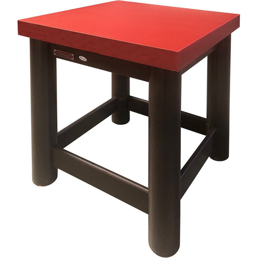 Butchers Block Cutting Board With Stand Polyethylene/Wood 600x600x80mm Height 930mm |  1022 Makfry