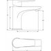 Basin Mixer Tap Single Lever Chrome |  10273000 Makfry