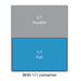 Vogue Polycarbonate 1/1 Gastronorm Container 65mm Black Vogue