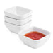 Olympia Whiteware Miniature Rounded Square Dishes 60mm (12 Pack) Olympia