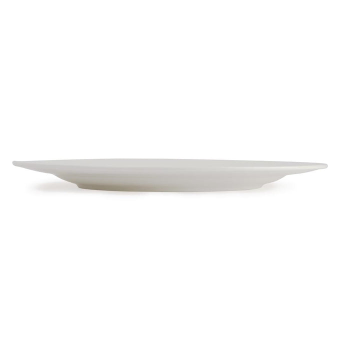 Olympia Lumina Wide Rim Round Plates White 270mm (4 pack) Olympia