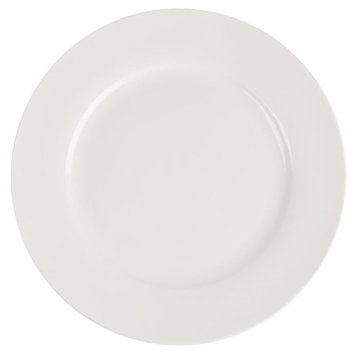 Olympia Lumina Wide Rim Round Plates White 270mm (4 pack) Olympia