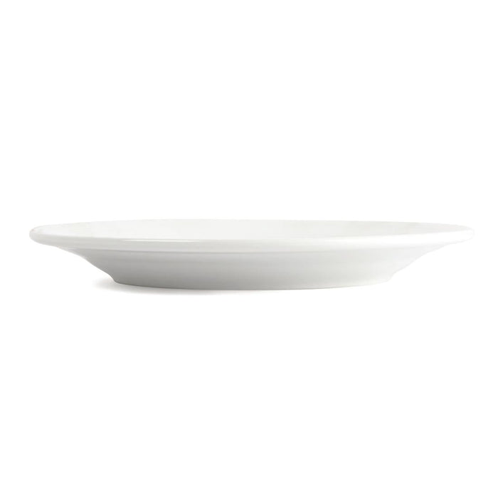 Olympia Linear Wide Rimmed Plates White 200mm (12 Pack) Olympia