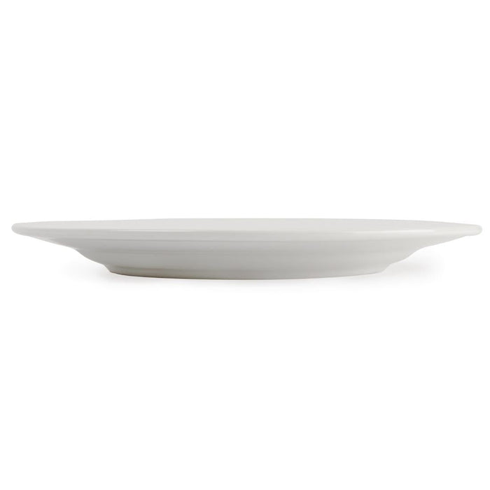Olympia Linear Wide Rimmed Plates White 310mm (6 Pack) Olympia