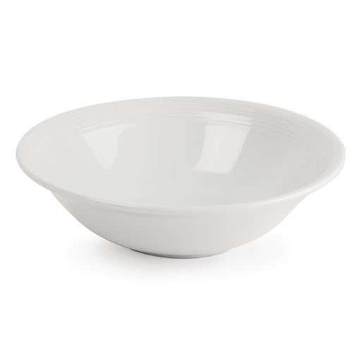 Olympia Linear Oatmeal Bowls White 150mm (12 Pack) Olympia