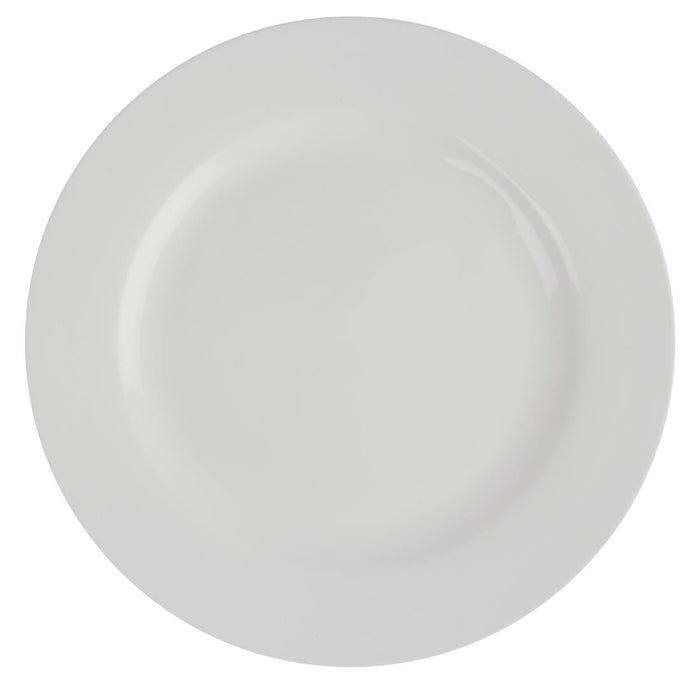 Olympia Lumina Wide Rim Round Plates White 200mm (6 pack) Olympia