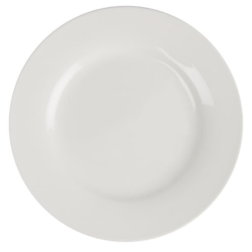 Olympia Lumina Wide Rim Round Plates White 150mm (6 pack) Olympia