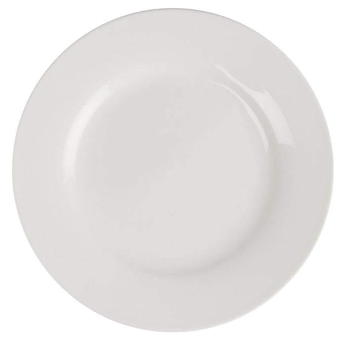 Olympia Lumina Wide Rim Round Plates White 150mm (6 pack) Olympia