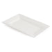Olympia Lumina Wide Rim Rectangular Plates White 257x 155mm (4 pack) Olympia