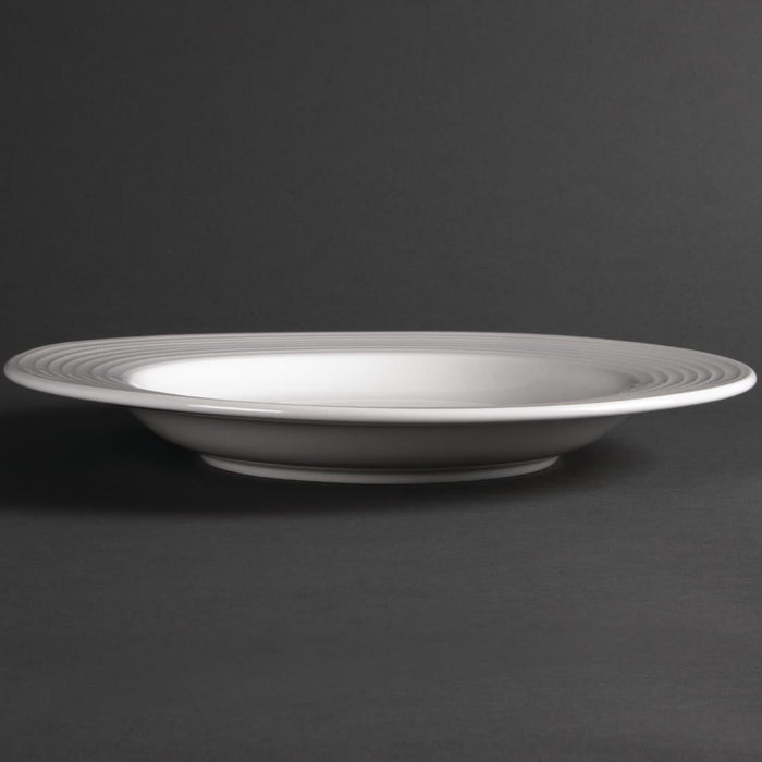 Olympia Linear Pasta Plates White 310mm (6 Pack) Olympia