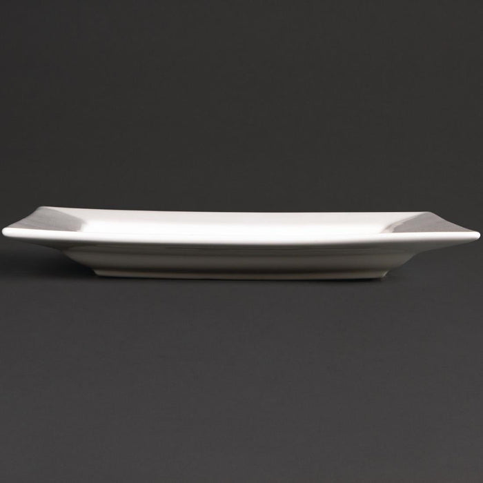 Olympia Lumina Square Plates White 233mm (4 pack) Olympia