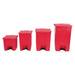 Rubbermaid Step-On Pedal Bin Red 87Ltr Slim Jim