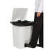 Rubbermaid Step-On Pedal Bin White 68Ltr Slim Jim