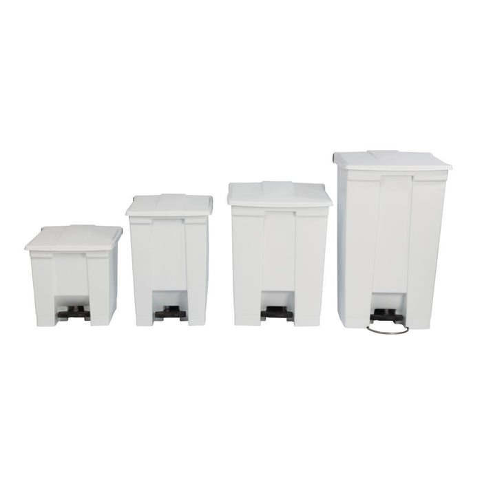 Rubbermaid Step-On Pedal Bin White 87Ltr Slim Jim