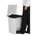 Rubbermaid Step-On Pedal Bin White 45.5Ltr Slim Jim