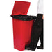 Rubbermaid Step-On Pedal Bin Red 87Ltr Slim Jim