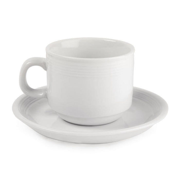 Olympia Linear Stacking Tea Cups 200ml 7oz (12 Pack) Olympia