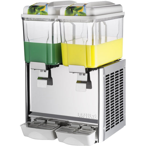 Commercial Juice Dispenser 2x12 Litres 280 W | Lsj12 Lx2 Makfry