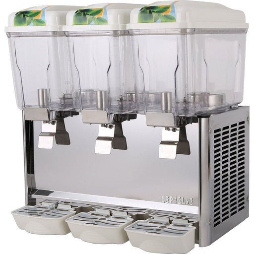 Commercial Juice Dispenser 3x12 litres 280W |  LSJ12LX3 Makfry