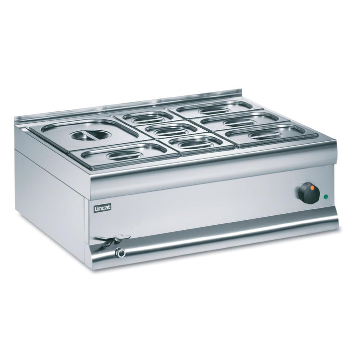 2kW Wet Heat with Tap. 1x GN 1/2, 4x GN 1/4 & 3x GN 1/6 pans included
